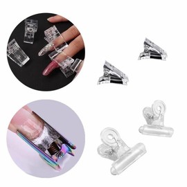 Nail art nail extension tongs tip clip 2 types 5 pieces each set (W901A8C) / 네일아트 네일연장 집게 팁클립 2종 각5개 세트 (W901A8C)