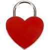 Heart-shaped love padlock that can be engraved with the text