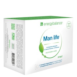 Man life A-Z - Mineralien und Multivitamine Mann - Natürliche Nährstoffe - natürliche Super-Antioxidantien - Vegan - GVO-frei - 100% frei von Zusatz- und Hilfsstoffen - 30 Komplette Tagesportionen