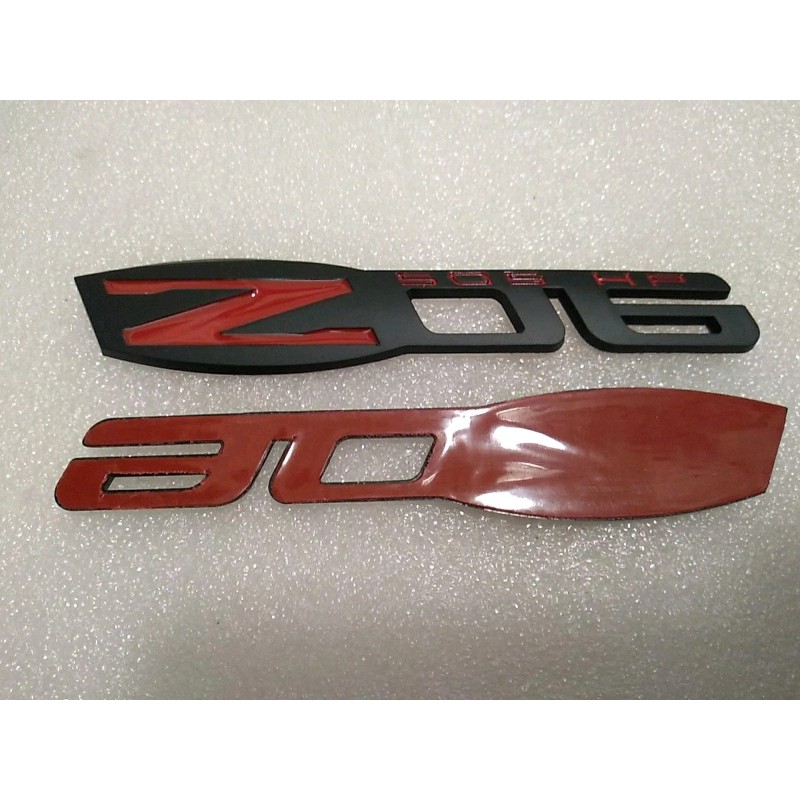 505HP Matte Black C6 Z06 505 HP Emblem Fender Badge