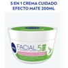 Nivea Cream Facial Hidratante 5 En 1 Efecto Mate, 200ml