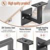 Crystmetal 5 X 304 Stainless Steel Handrail Brackets, Contemporary Stair