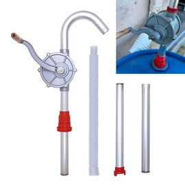 Tylulikaty Aluminum 15 to 55 Gallon Drum Pump,Hand Liquid Transfer,Duty Rotary Barrel Pump for Gasoline Oil Fuel Diesel, Kerosene, Hydraulic Fluid