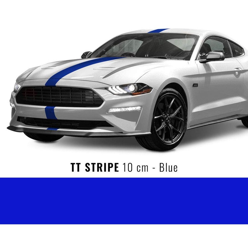 Quattroerre TT Racing Stripes, Blue, 10 cm x 10 mt