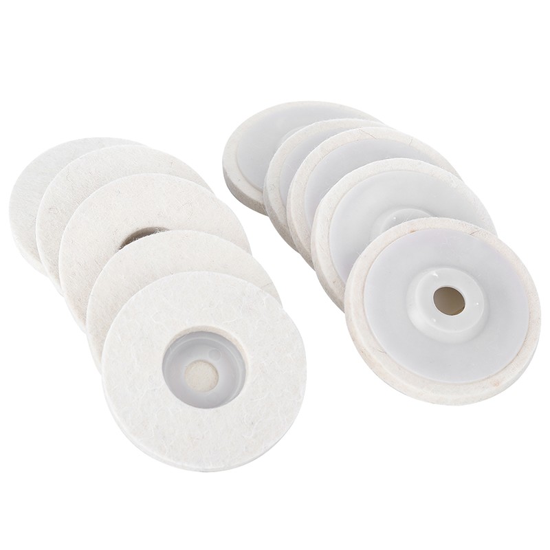 10pcs Angle Grinder Polishing Discs Wool Buffing Grinding Wheel Pads