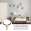 Wakauto 1PCS Skull Wall Hanging Long Horn Cow Skull Creative
