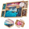 1000 Piece Rotating Puzzle Board with Drawers and Cover -