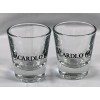 2 New Bacardi O Rum Bat Logo Shot glasses 1