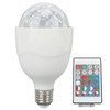 Disco Ball Lamp Bulb E27 Sound Activated Remote Control RGB