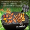 LNQ LUNIQI 10Pcs Disposable BBQ Grill Mesh Mat Aluminum Non-Stick