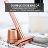 Safety Razor for Men and Women with Razor Stand,All Double