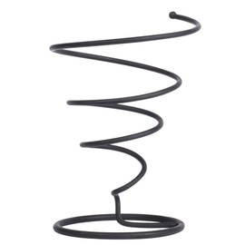 G.E.T. Enterprises Black Metal Spiral Cone French Fry Holder Iron Powder Coated Specialty Servingware Collection 4-318180 (Pack of 1)
