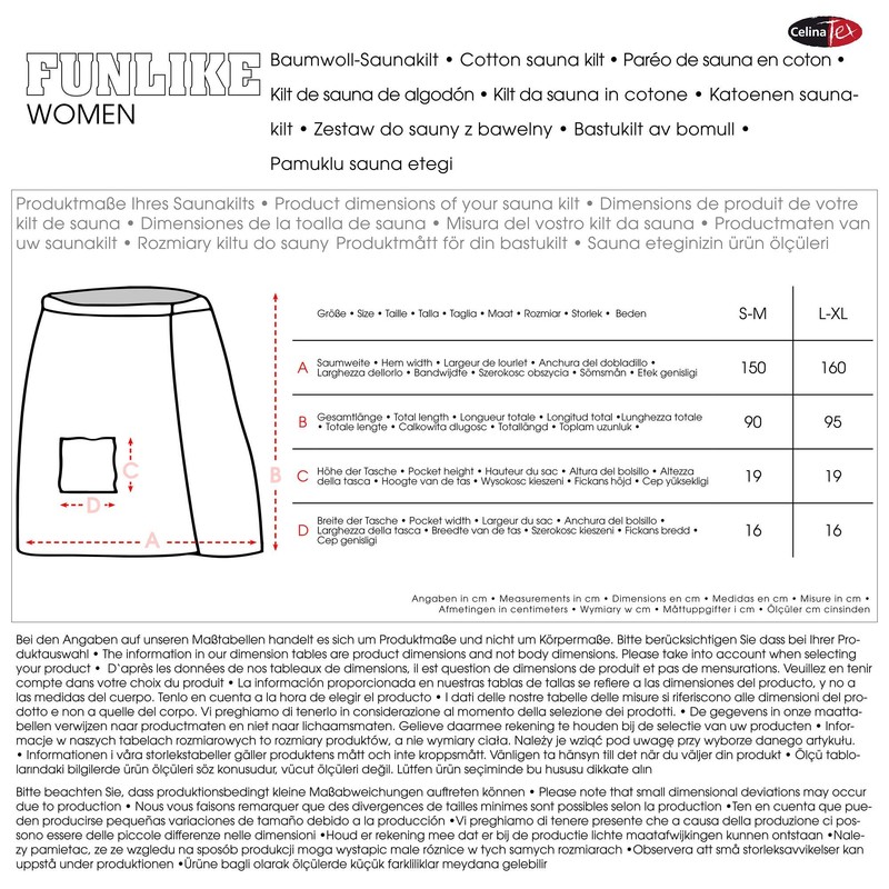 CelinaTex Funlike Poncho Short Medium or Long Cotton Bath Poncho