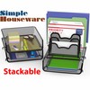 SimpleHouseware 3-Pack Stackable Desk File Document Letter Tray w/ 5