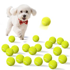 Dukuueie Small Tennis Balls for Dogs, 20 Pack Easy Catching Pet Dog Balls for Exercise & Training, Dog Tennis Balls 2.0inch