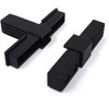 Design61 4 x T-piece connector for square pipes, pipe connectors,