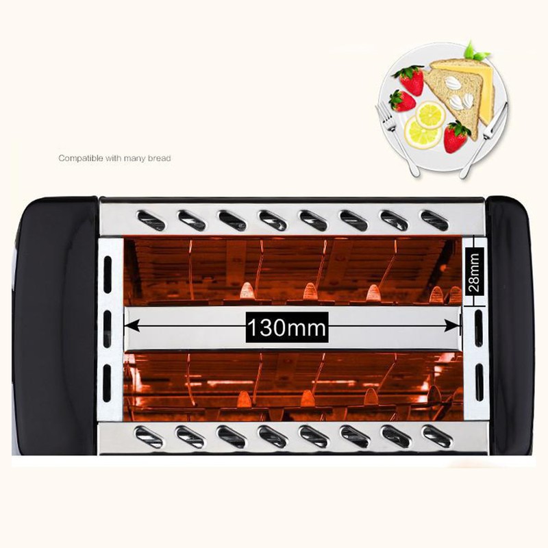 BH 002 Automatic Toaster Multifunctional 2 Slice Toaster Home Breakfast