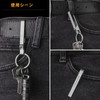 TIMULTI Titanium Key Chain Belt Clip Belt Hook, gray