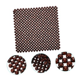 GRIRIW 1 Pc Wooden Bead Cushion Car Seat Cover Car Seat Pad Automotive Seat Cushions Wood Beads Seat Cushion Car Seat Coat Car Chair Beaded Cushions Wood Beads Cushions Square Mat Summer