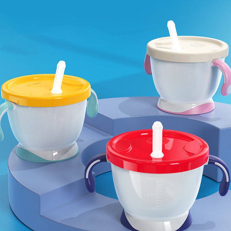 3PCS Baby Straw Cup 150ml Spill Proof Toddler Baby Training
