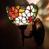 Tiffany Wall Sconce Lamp Plug In or Hardwire Wall Light