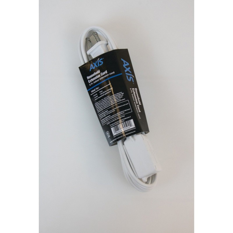 Axis Power Cord Cable (45502) , White , 6 ft