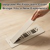 Aluminum RV Floor Vent Cover, 2"x10" RV Floor Register Vent