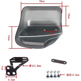 TideMC Knuckle Guard Motorcycle Cub Hand Guard Scooter Steering Wheel Cover Customized, Cold Protection, Windproof, Rain Protection, Stepping Stone Guard, Dress Up Parts, Bike Guard