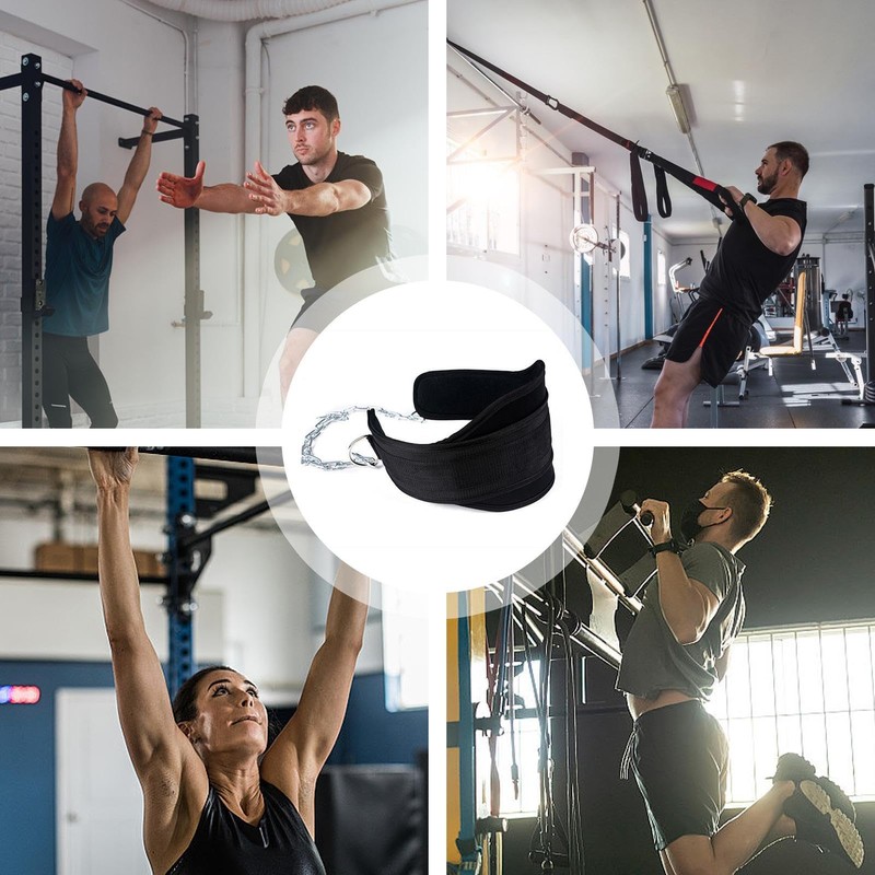 Dip Belt,Weighted Lifting Belt with Steel Chain | Bodyweight Exercises