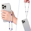 UZEXYO Beaded Phone Charm,Cell Phone String Strap,Evil Eye Beaded Lanyard