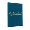 Hochzeitideal Family register 'Amore' made of bookbinding linen (turquoise)
