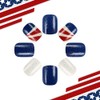 Independence Day Press on Nails Short Square Fake Nails with