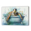 QIXIANG Sea Turtle Bathroom Wall Art Funny Sea Turtle in