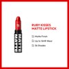 Ruby Kisses Lipstick, Matte Finish, Long-Lasting, Highly Pigmented, Smooth Apply,