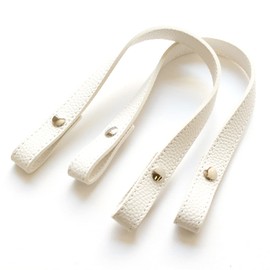 Nippon Chuko MAW56-W Embossed Hook Type Easy Replacement Handle, S/15.7 inches (40 cm), Set of 2, Handicraft Supplies, Bag Material