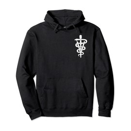Pocket Veterinary Technician Vet Tech Veterinarian Caduceus Pullover Hoodie