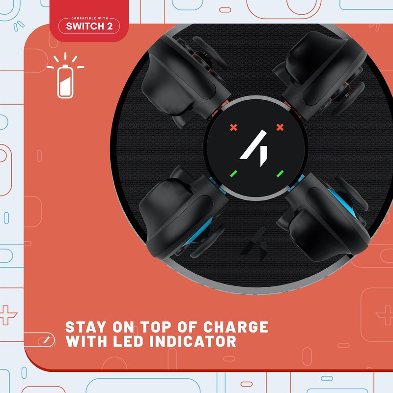 STEALTH Quad Charging Dock Compatible with Switch 2 Joycons
