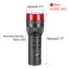 sourcing map 2Pcs Red Indicator Light with Buzzer AC/DC 24V,