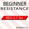 Thera-Band Gymnastikband, Rolle im Spender, mittelstarker Widerstand, Rot, 5,5 m