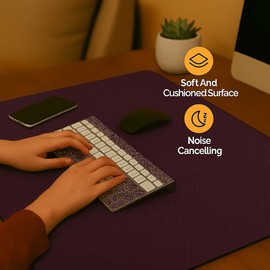 Feltectors Board Game Mat for 36 x 48 in Tables, Mahjong Mat with Carrying Bag, Neoprene Playmat, Table Cover for Board Games, Tile, Poker, RPG and Dominoes (Burgundy, 36 x 48 Inches)