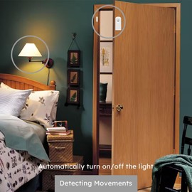 OUVOPO Smart WiFi Door Window Contact and Motion Sensors for Home Security App Alexa