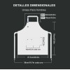 Mandil Delantal Cocina Chef Delantal Multiusos Ajustable