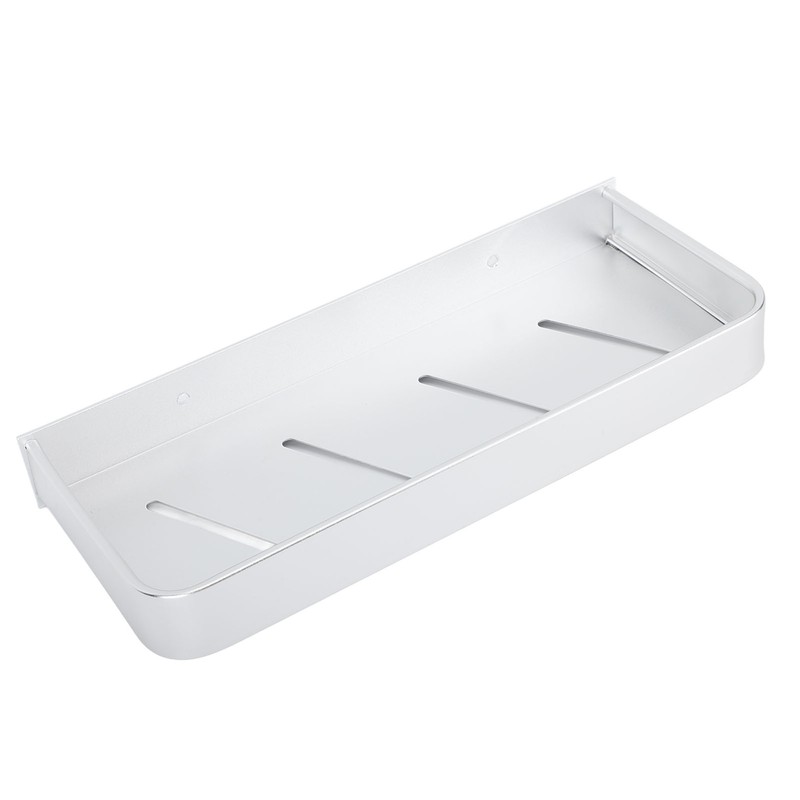 Bathroom Space Aluminum Shelf Bathroom Wall Mounted Drill Free Shelf