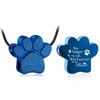 Pet Cremation Jewelry - Ashes Urn Necklace with Paw Print