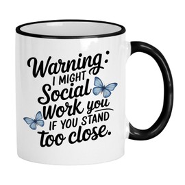 Casitika Social Worker Gifts For Women. 11 Oz Social Worker Office Decor Mug. Cup For Appreciation Week, Co-worker Birthdays Or Office. (Too Close)