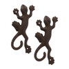 DII Cast Iron Collection Decorative Wall Hook Set, Lizard, 2