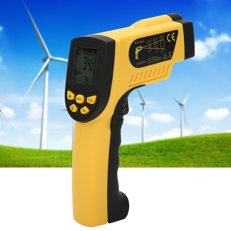HP1300 Handheld NonContact Digital Infrared IR Thermometer Temperature Tester 501300℃(582372℉)