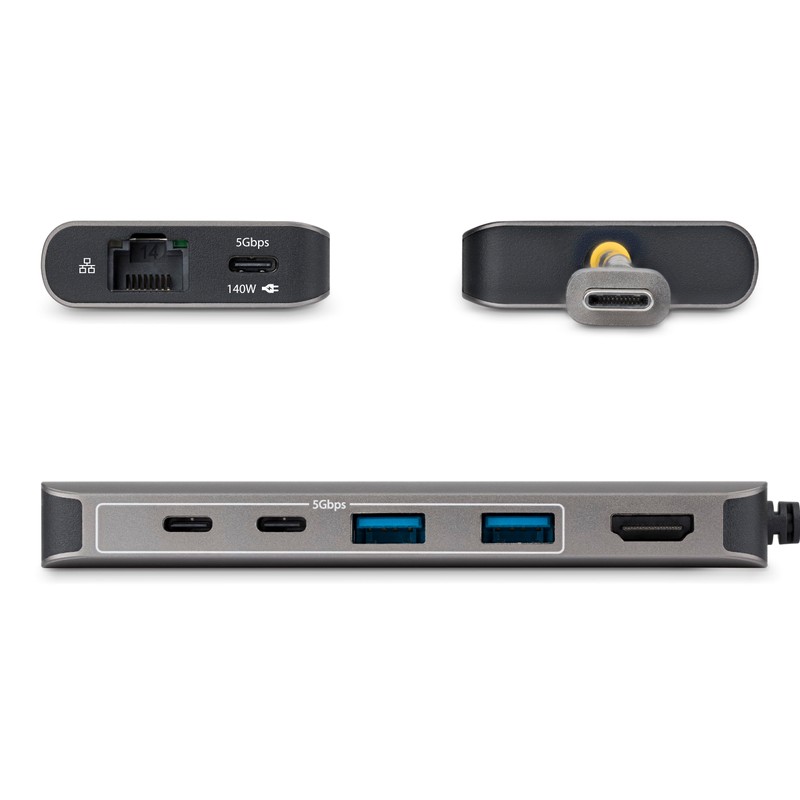 StarTech 7-in-1 USB-C HDMI Dock with 4K 60Hz and 140W,