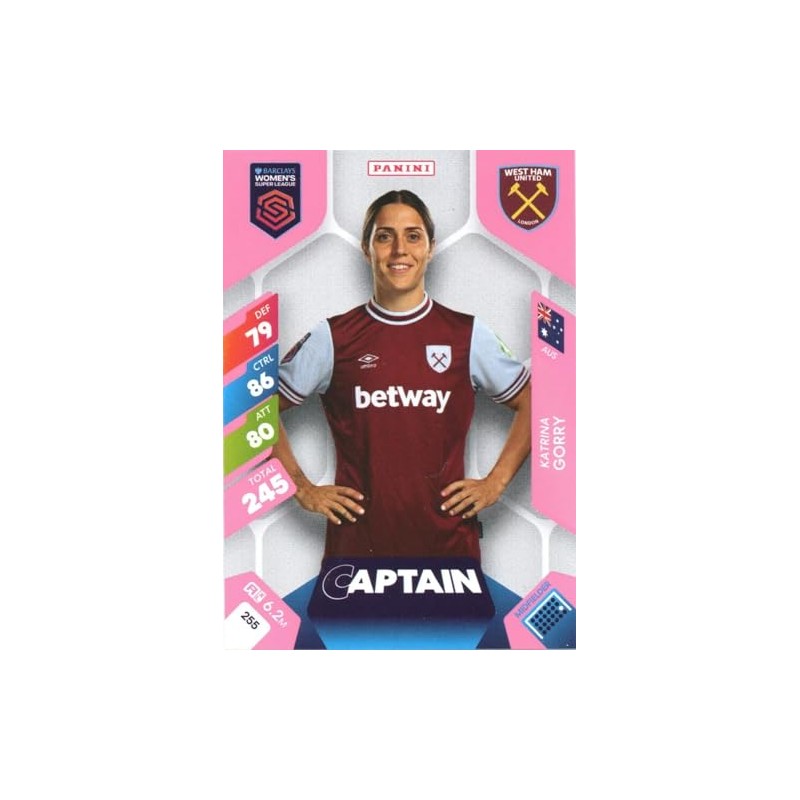 Panini Women's Super League 2025 Katrina Gorry Captain Trading Card