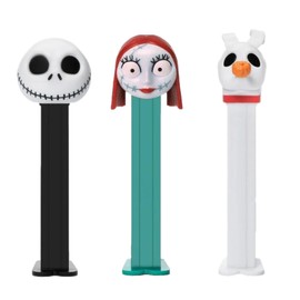 PEZ Nightmare Before Christmas Candy Dispenser Set - Jack Skellington, Sally, And Zero Dispensers With EXTRA Candy | Party Favor, Grab Bags